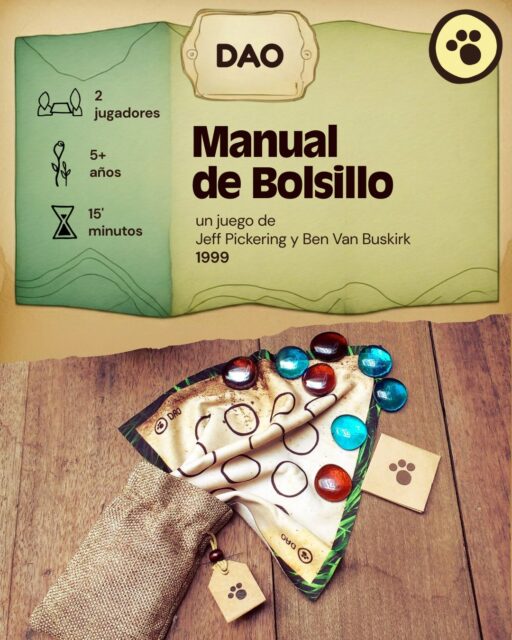 Reglas simples.
Decisiones profundas. 🧠DAO es un duelo abstracto
donde cada movimiento importa.Deslizás. Calculás. Anticipás.4 fichas.
4 formas de ganar.Guardá este carrusel
y tené las condiciones de victoria a mano.🎯 DAO te espera en el link de la bio#JuegosQueViajan #EstrategiaPura #JuegoAbstracto #Jugones
#MinimalismoLúdico #Carabachuis #JuegoPortátil
#JuegosDeMesa #DueloEstratégico #HechoEnArgentina
#JugarDondeSea